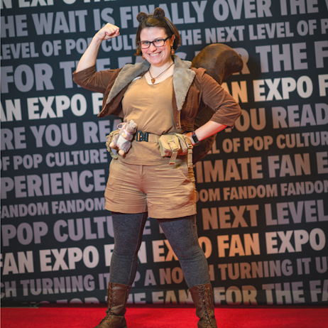 Cosplayer as Squirrel Girl Posing on the red carpet