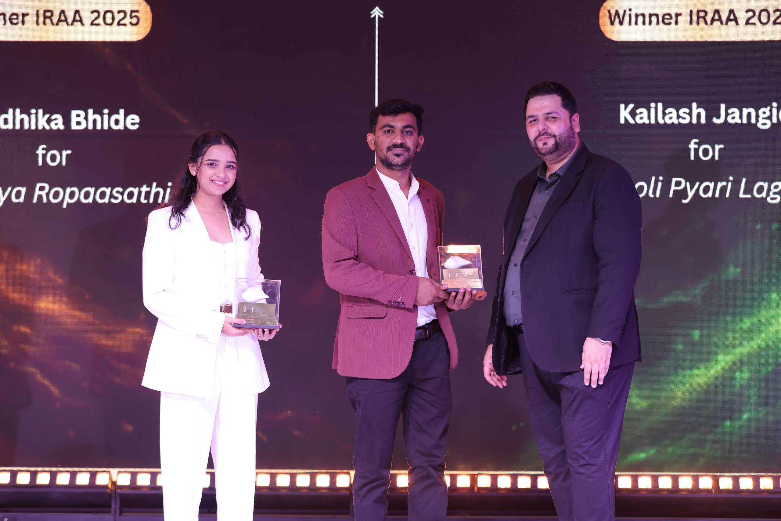 Radhika Bhide won the award for Music Producer – Traditional Folk Music 2025 & Kailash Jangid won the award for Music Producer - Traditional Folk Music 2026