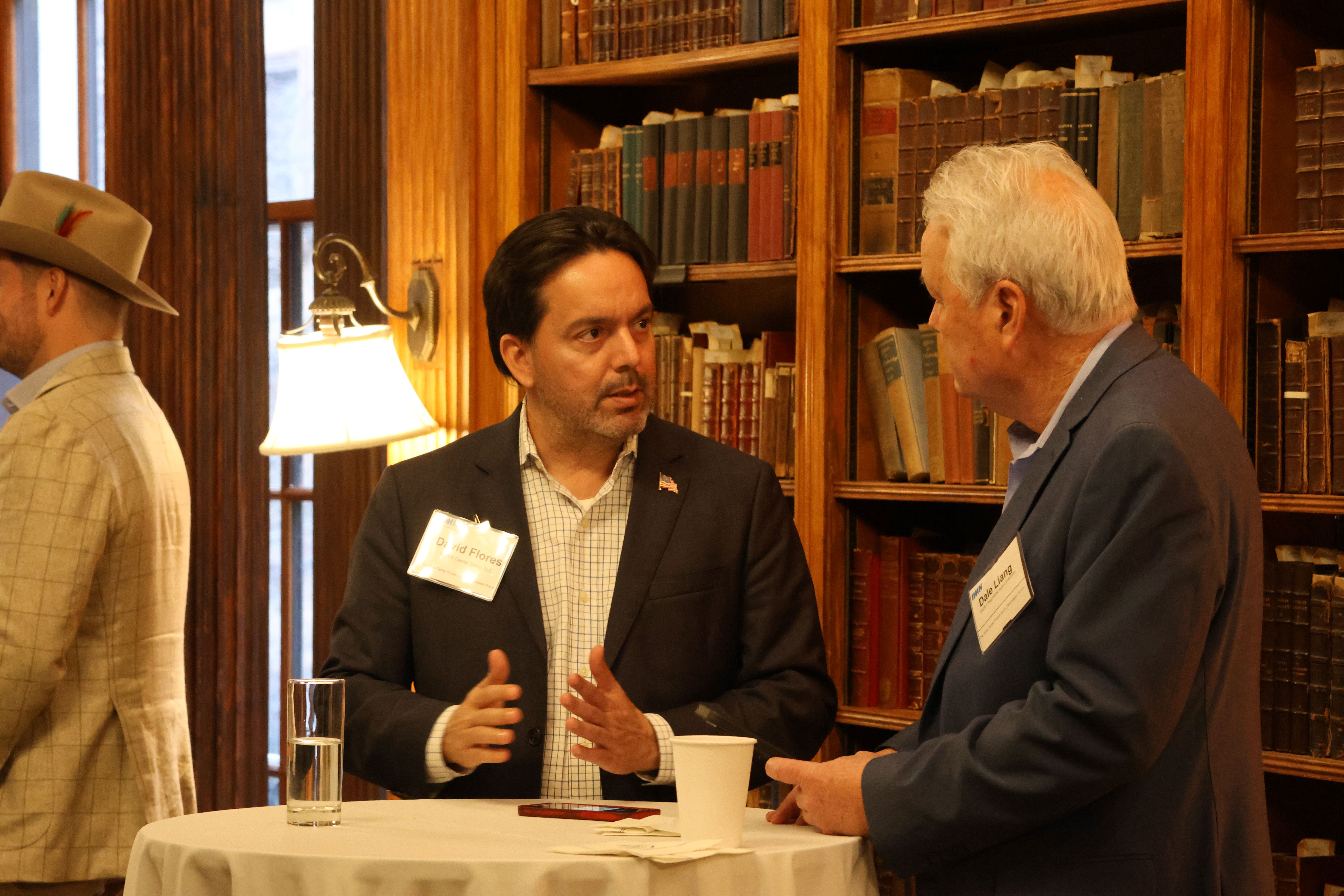 Attendees networking