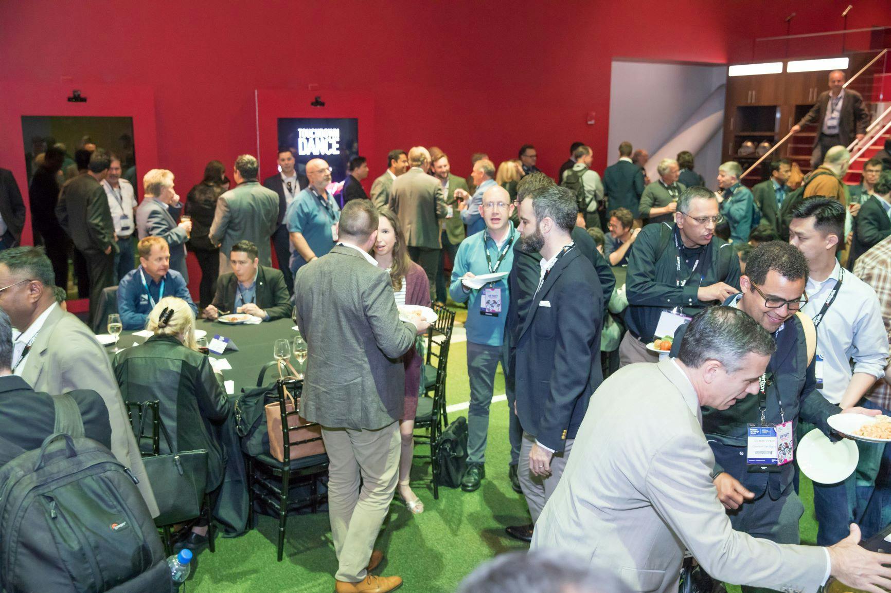 Guests mingling