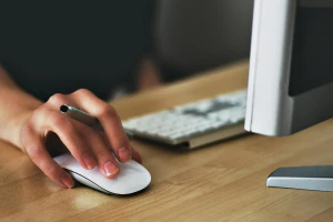 Computer used to join the virtual HDI Service & Support World Newcomers Orientation.
