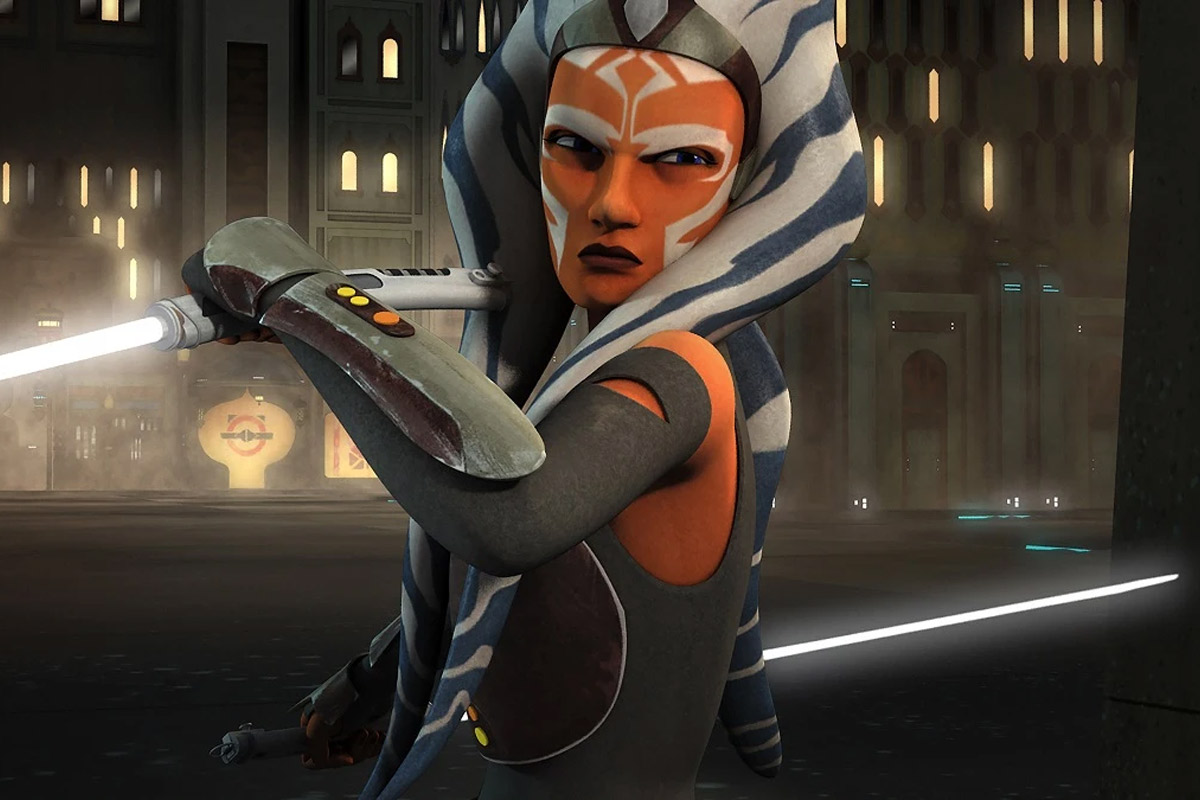Ahsoka Tano from Star Wars Rebels looks angry