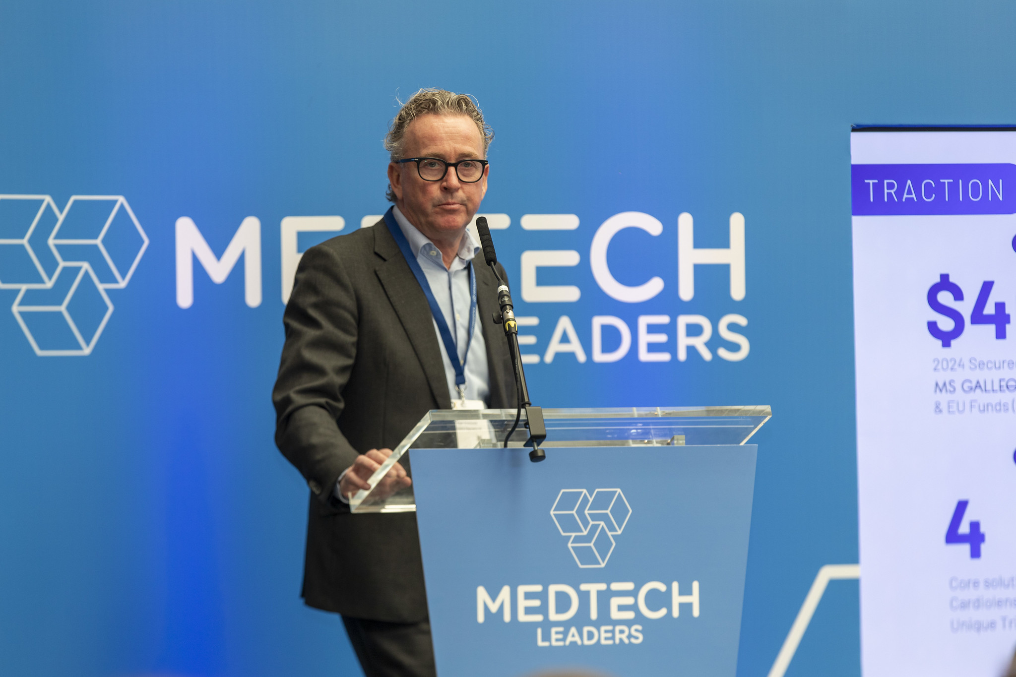 Medtech Leaders speaker on stage