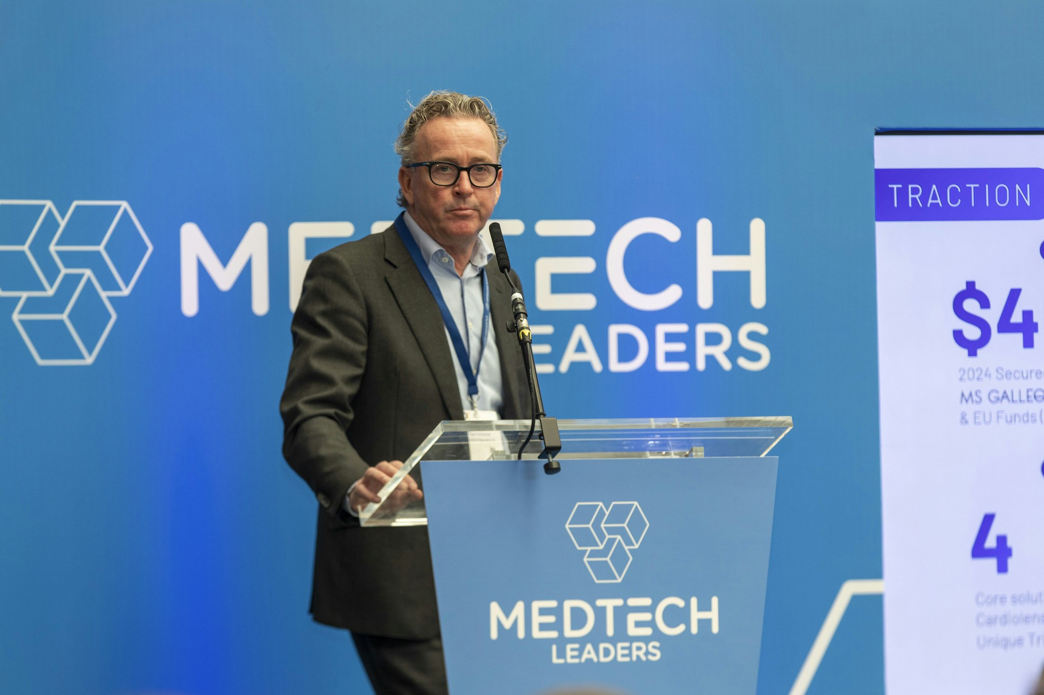 Medtech Leaders speaker on stage