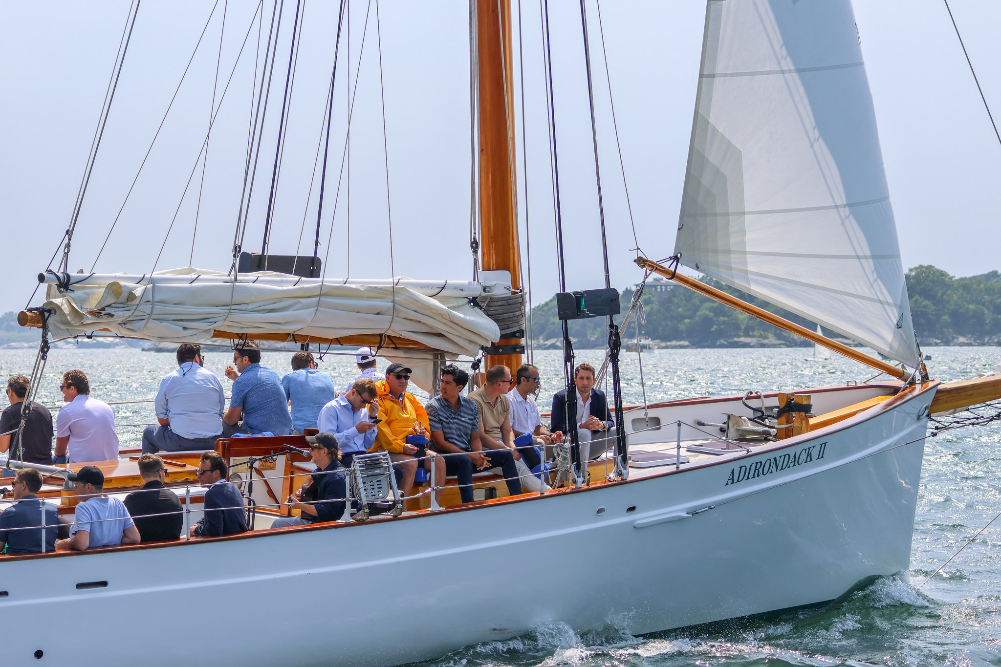 Attendees on a boat at Real Estate Private Funds Summer
