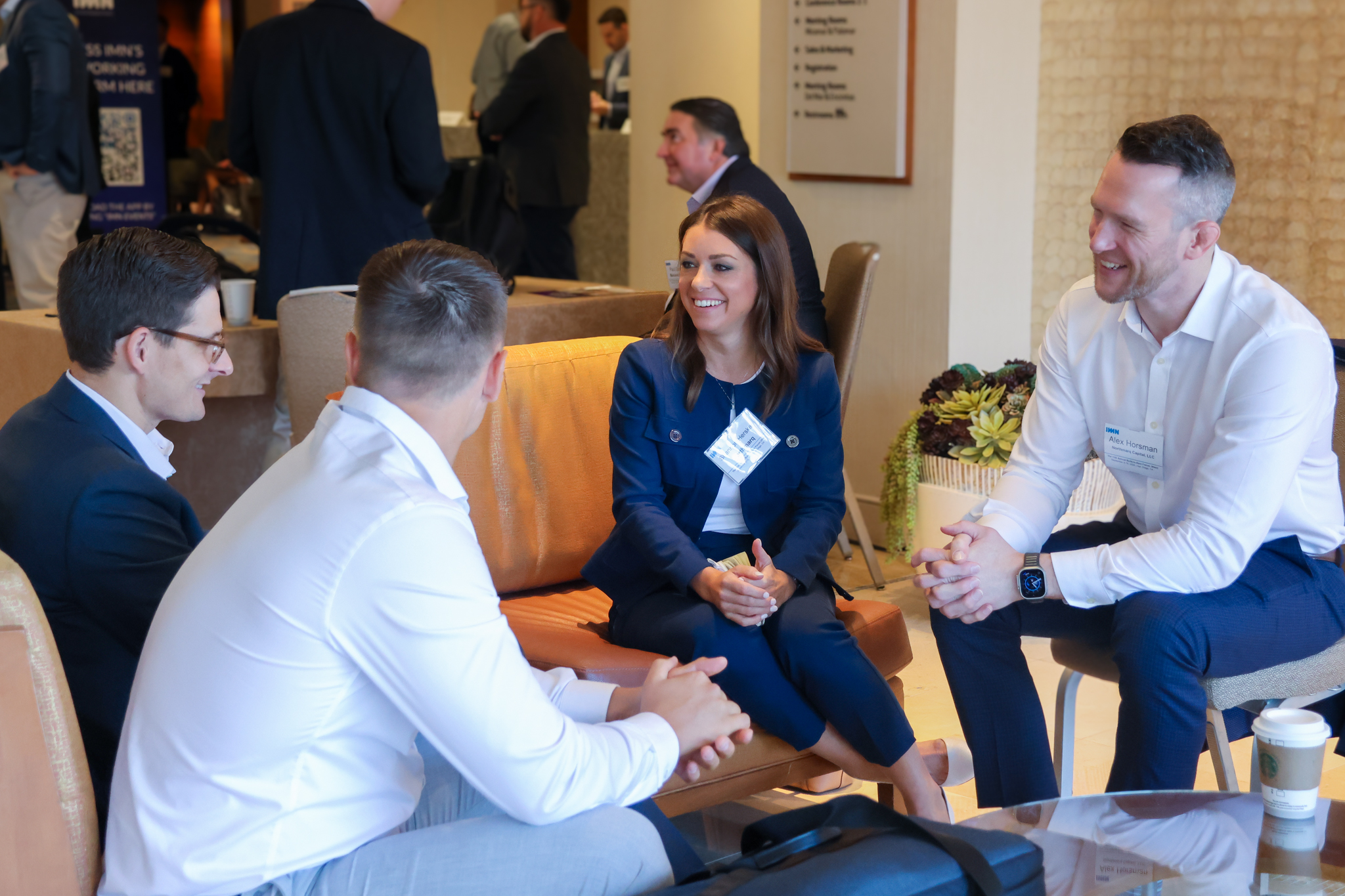 Attendees speaking at Attainable Housing Forum