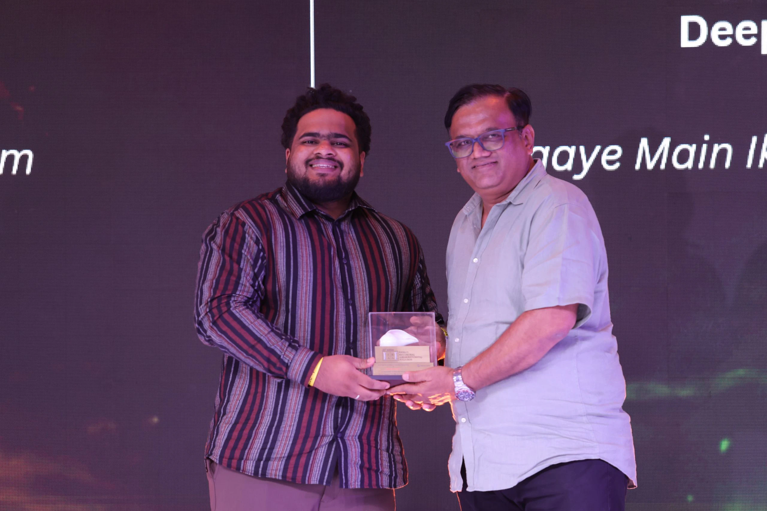 IRAA 2026 – Deepak Poojary won the award for Sound Designer for Web Series – Regional