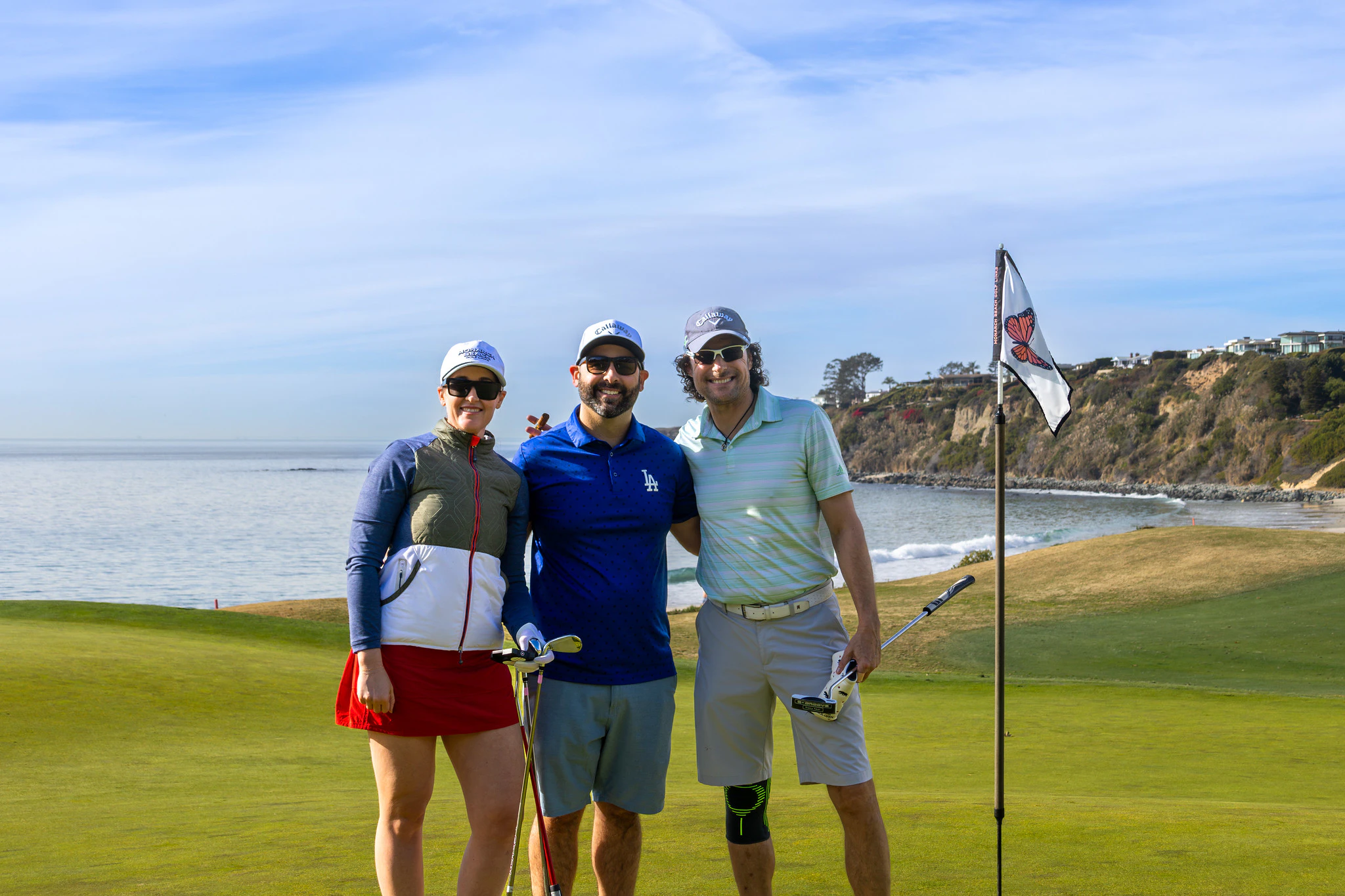 Attendees golfing at Winter Real Estate Private Funds