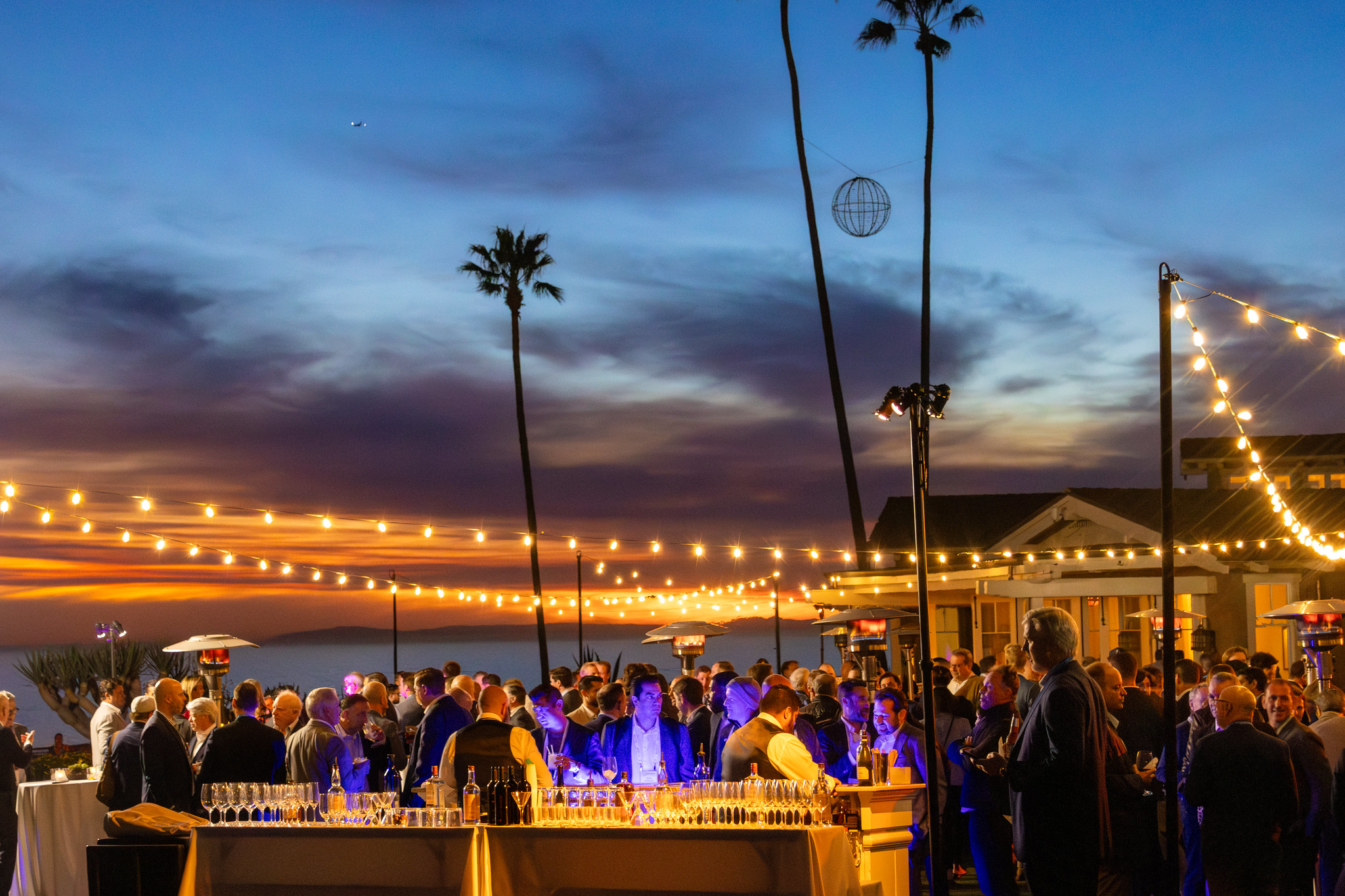 Attendees outside at Winter Real Estate Private Funds