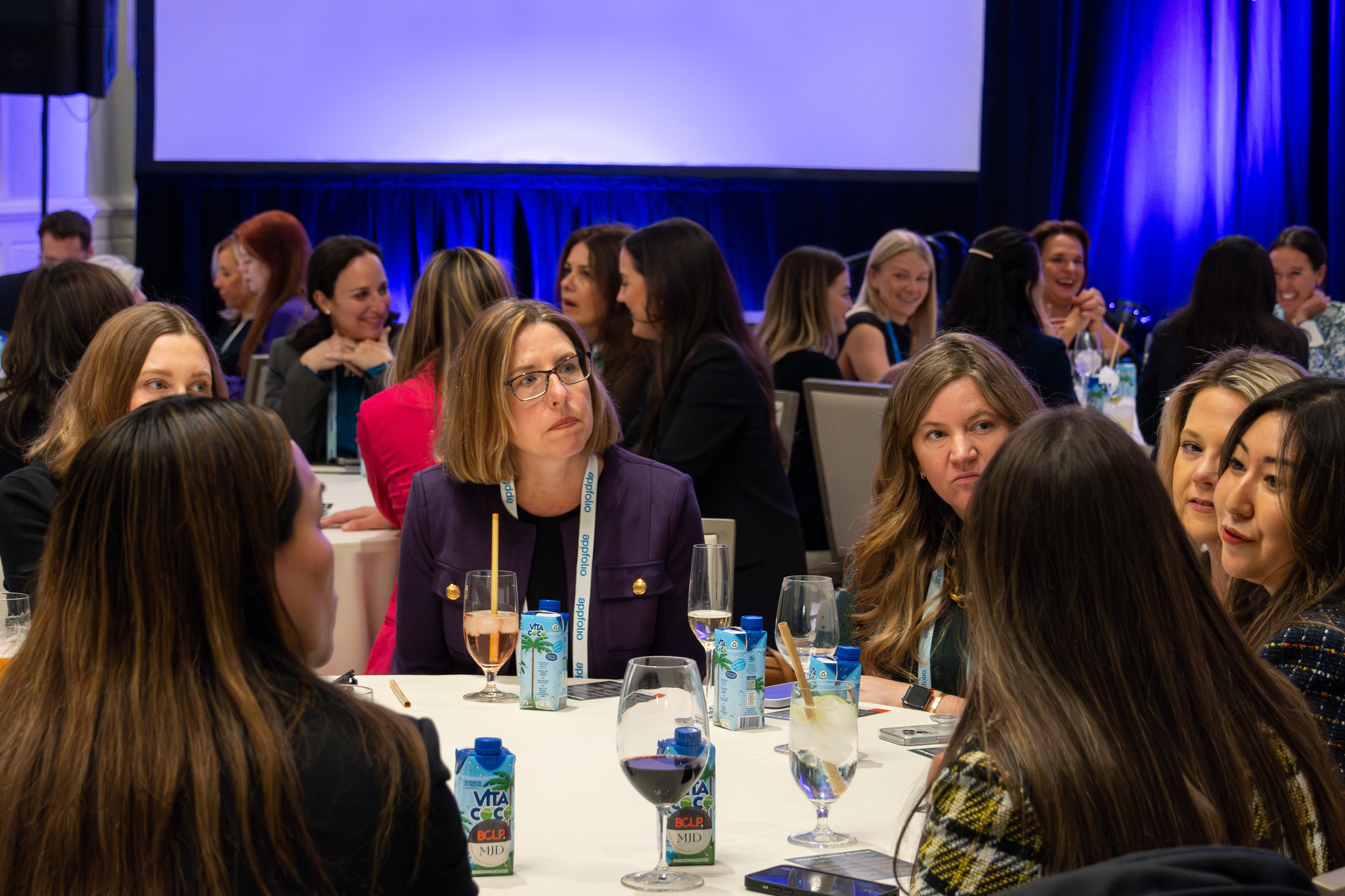 Women and wine meeting at the Winter Real Estate Private Funds