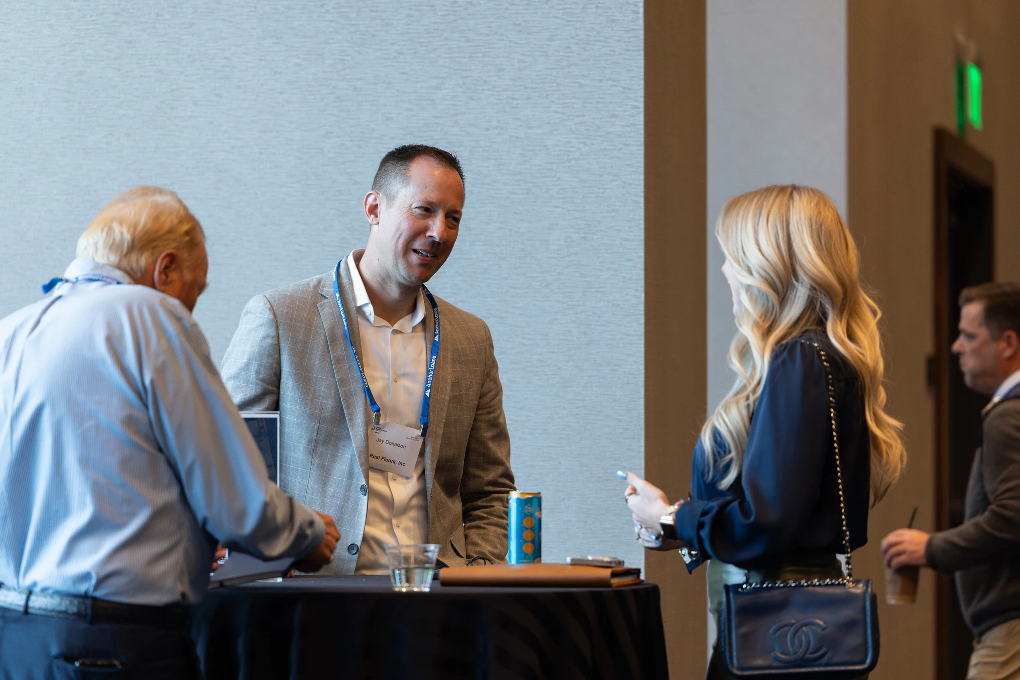 Attendees networking at IMN's BTR Fall Forum