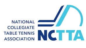 National Collegiate Table Tennis Association logo.