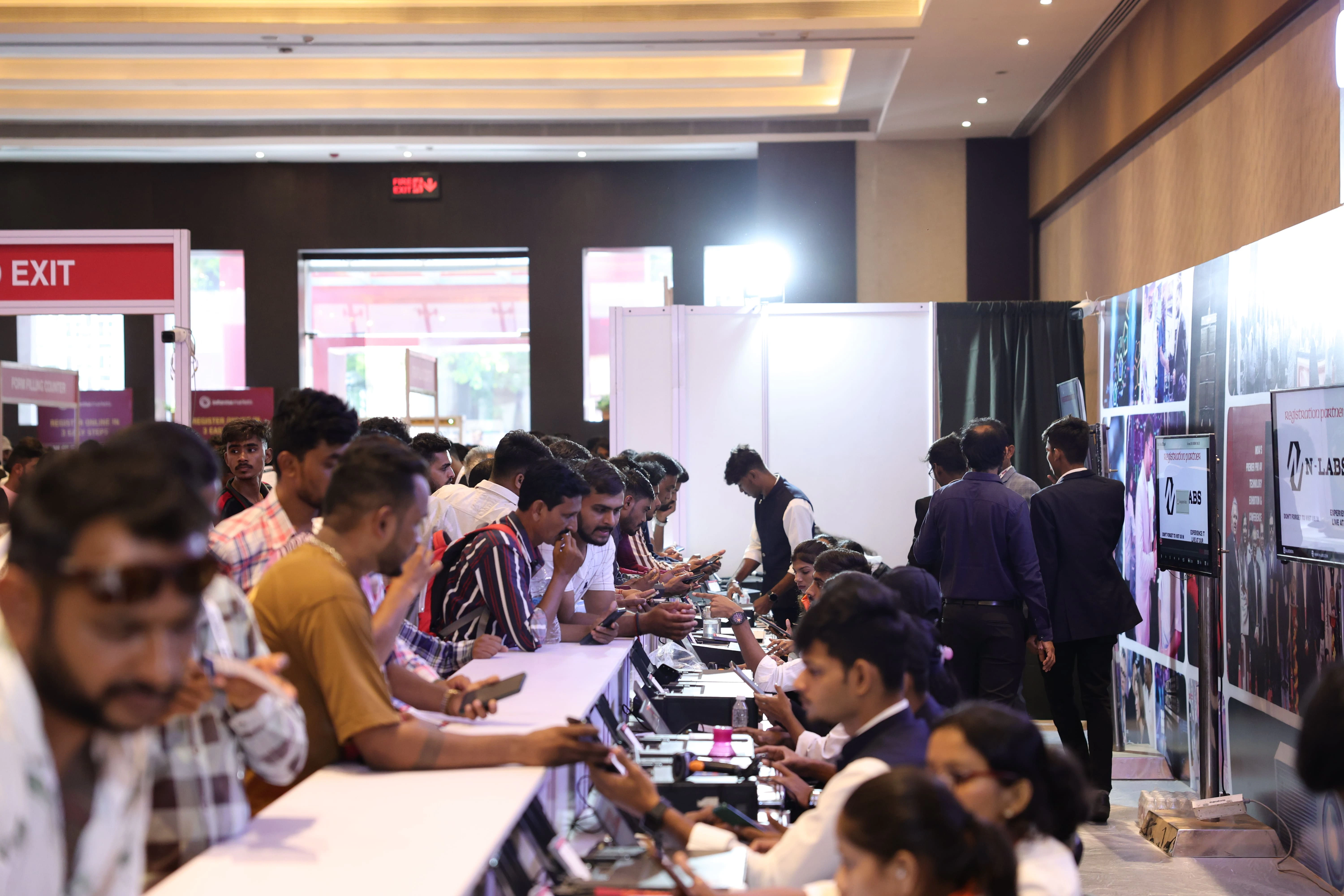 Crowd at the Registration Area