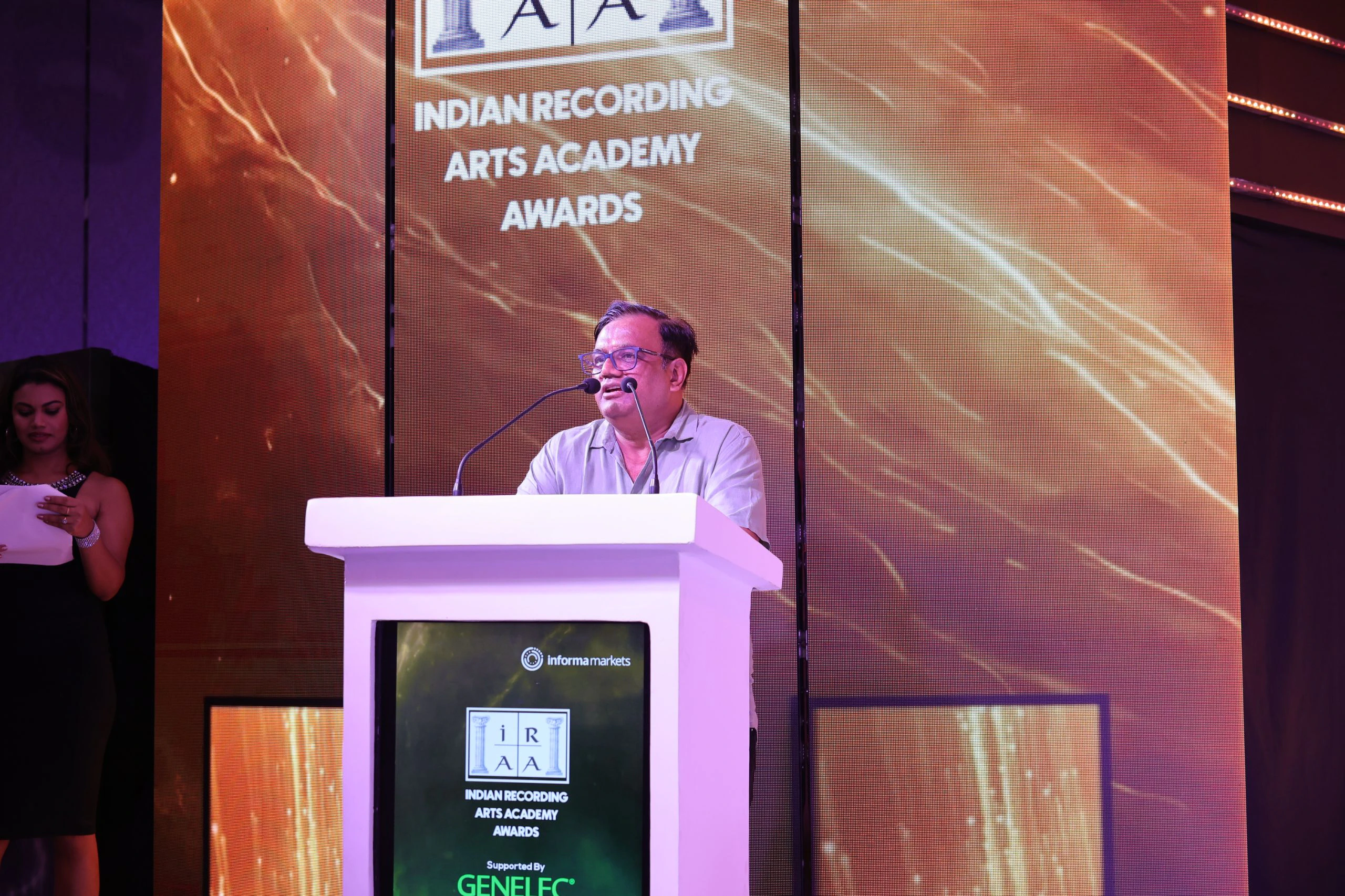 Dr. Pramod Chandorkar, IRAA Jury Member addresses the audience
