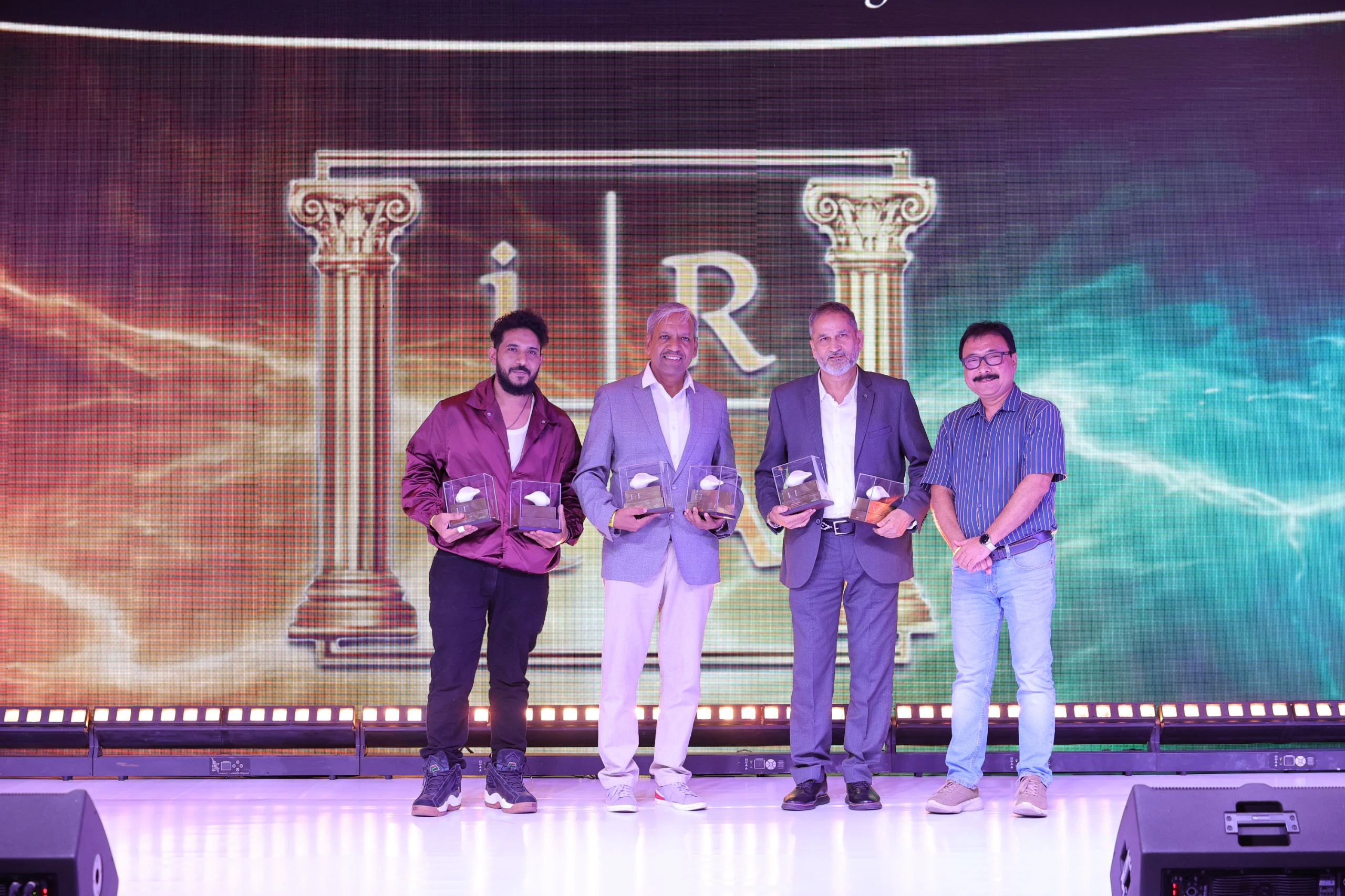 IRAA 2025 & 2026 - Karnail Singh, Sajjan Chowdhry and Rajendra Gupta receive the award for Foley Engineer and Foley Artist Web Series – Hindi