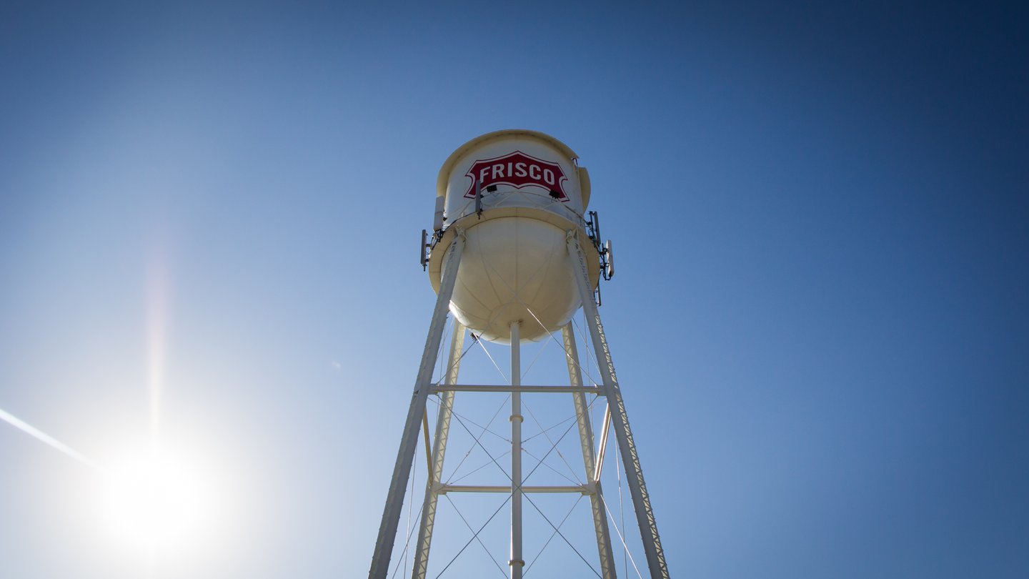Water tower in Frisco, TX