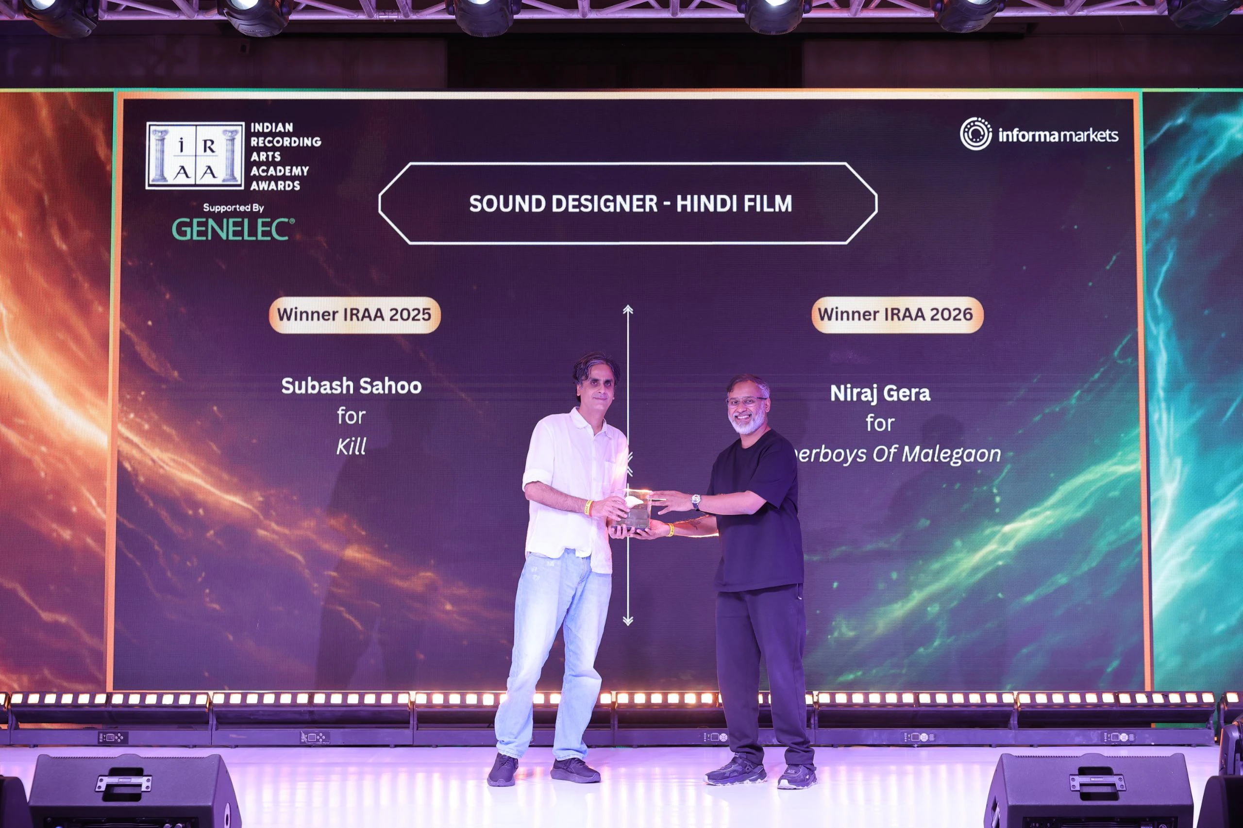 IRAA 2026 - Niraj Gera won the award for Sound Designer – Hindi Film