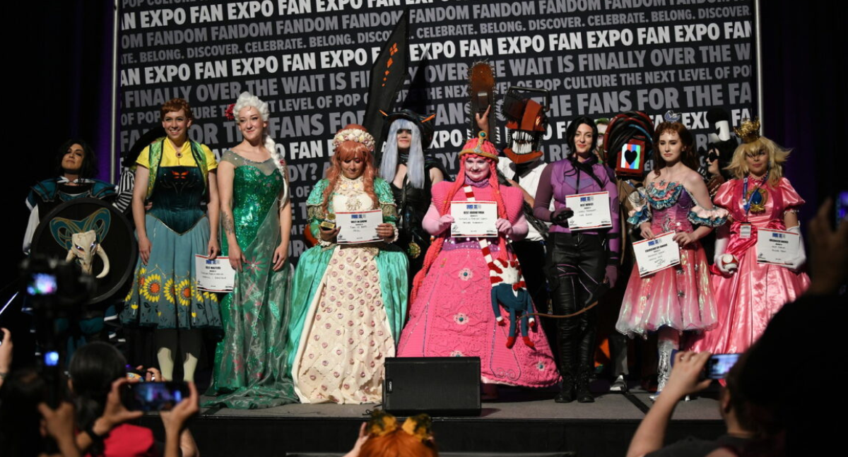 Our winners. From left to right; Cara Dune, Princess Anna, Queen Elsa, Ariel, Princess Bubblegum, Kate Bisho, Morusqe, Christine Daae, Princess Peach