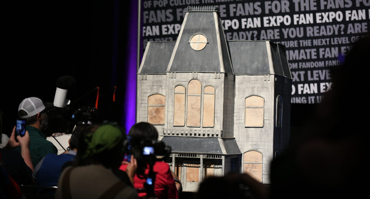 A full, more than human sized build of the house from Psycho