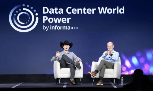 Data Center World Power Panel Speaking on Stage