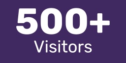 500+ Visitors
