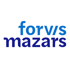 Forvis Mazars logo.