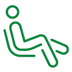 Área de relaxamento com hidratação e massagem