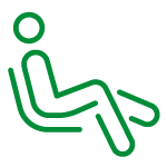 Área de relaxamento com hidratação e massagem