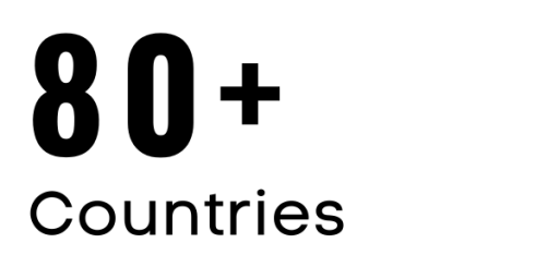 80+ Countries Logo