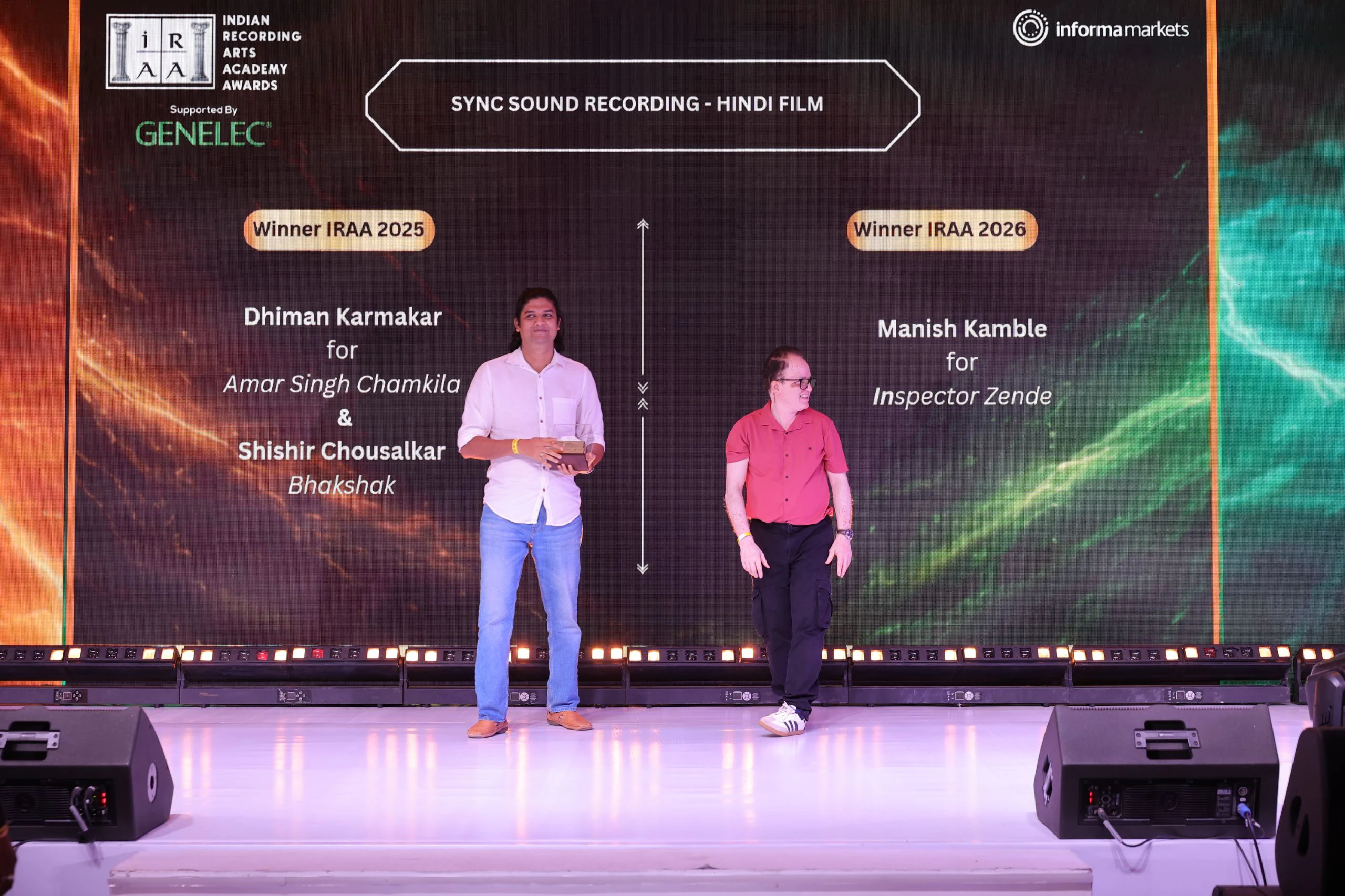 IRAA 2025 – Shishir Chousalkar won the award for Sync Sound Recording – Hindi Film