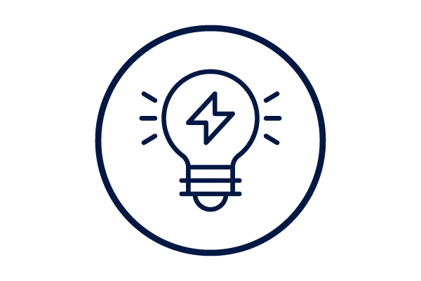 icon showing a light bulb