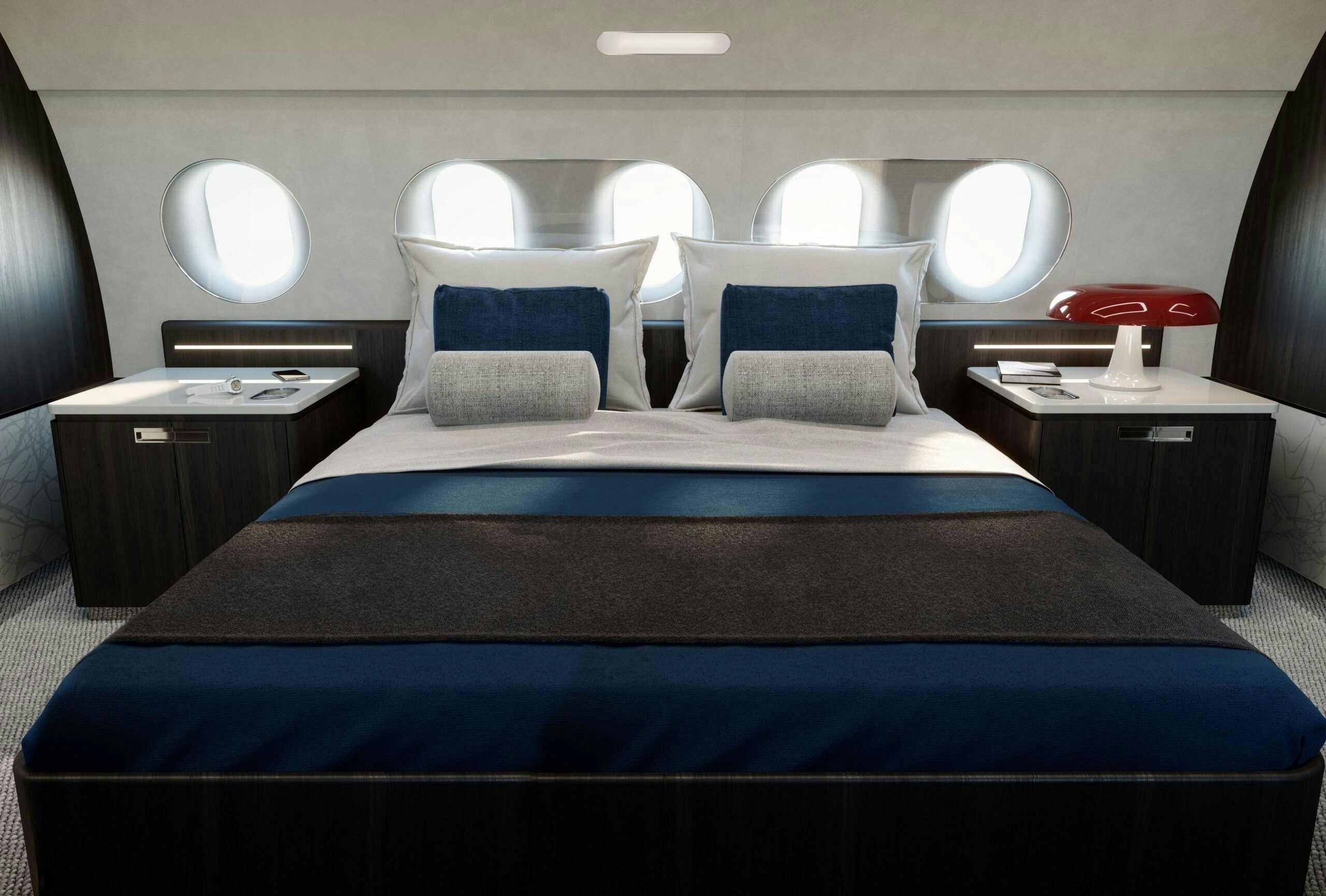 Private Jet compact bedroom