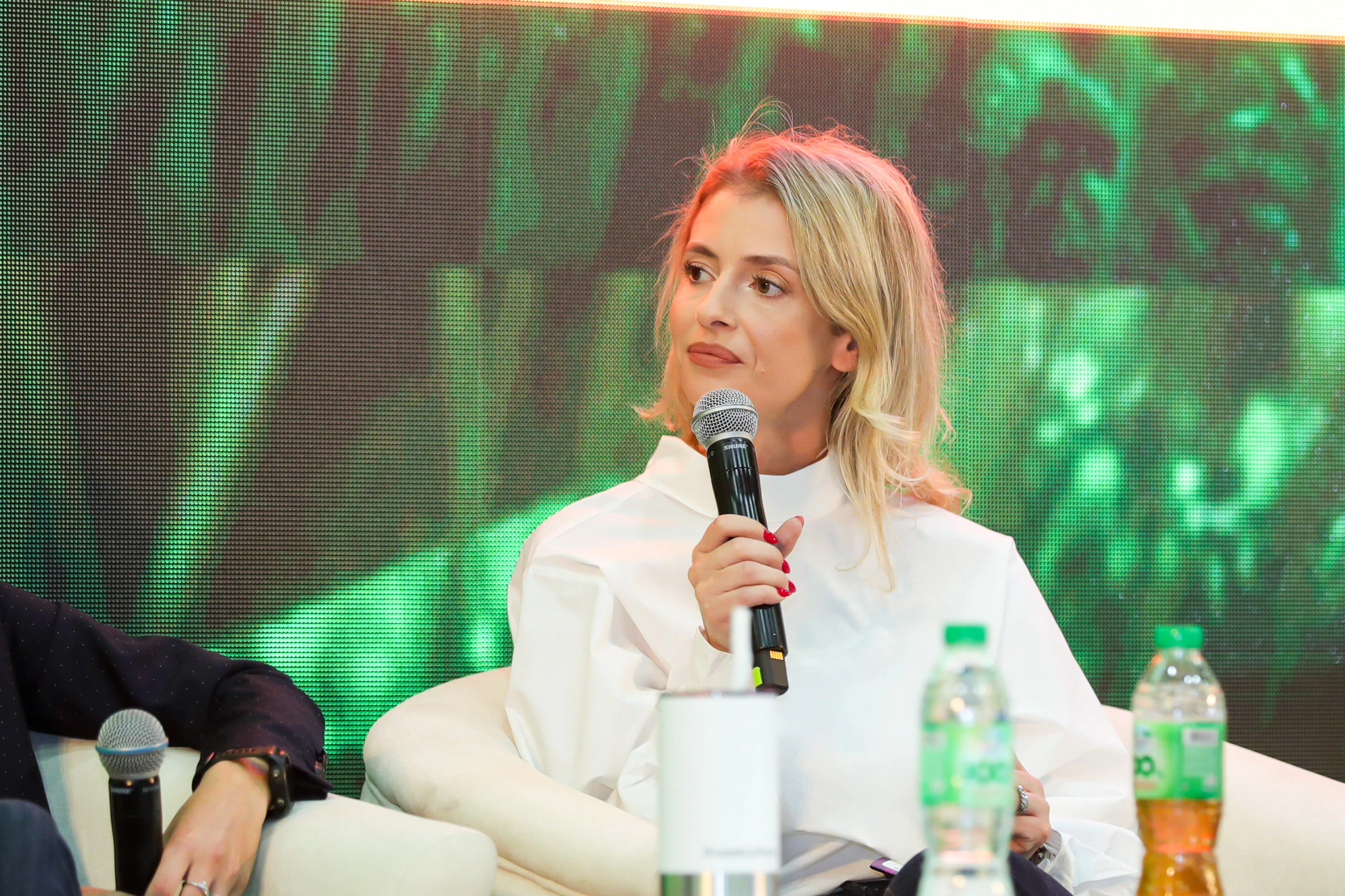 Speaking about sustainability topics in agriculture at Growtech Middle East