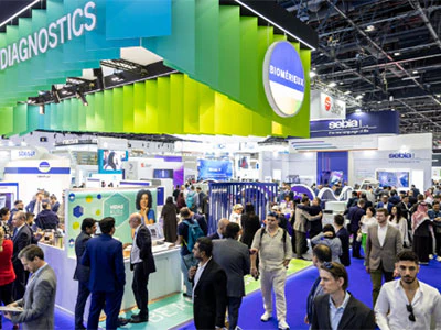 Meeting new exhibitors at WHX Labs Dubai