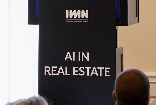 Podium at AI in Real Estate Forum