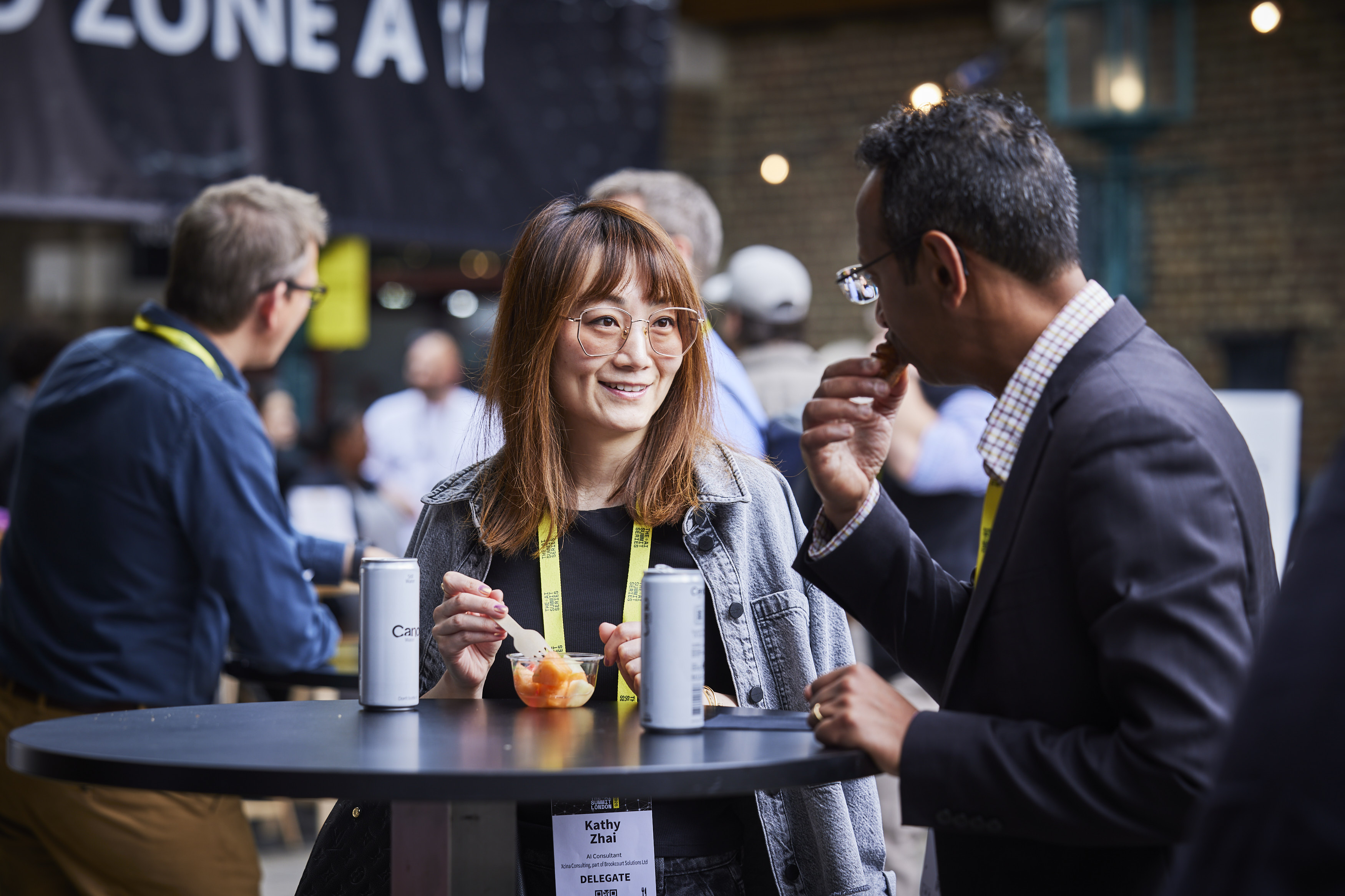Attendees mingling at The AI Summit London