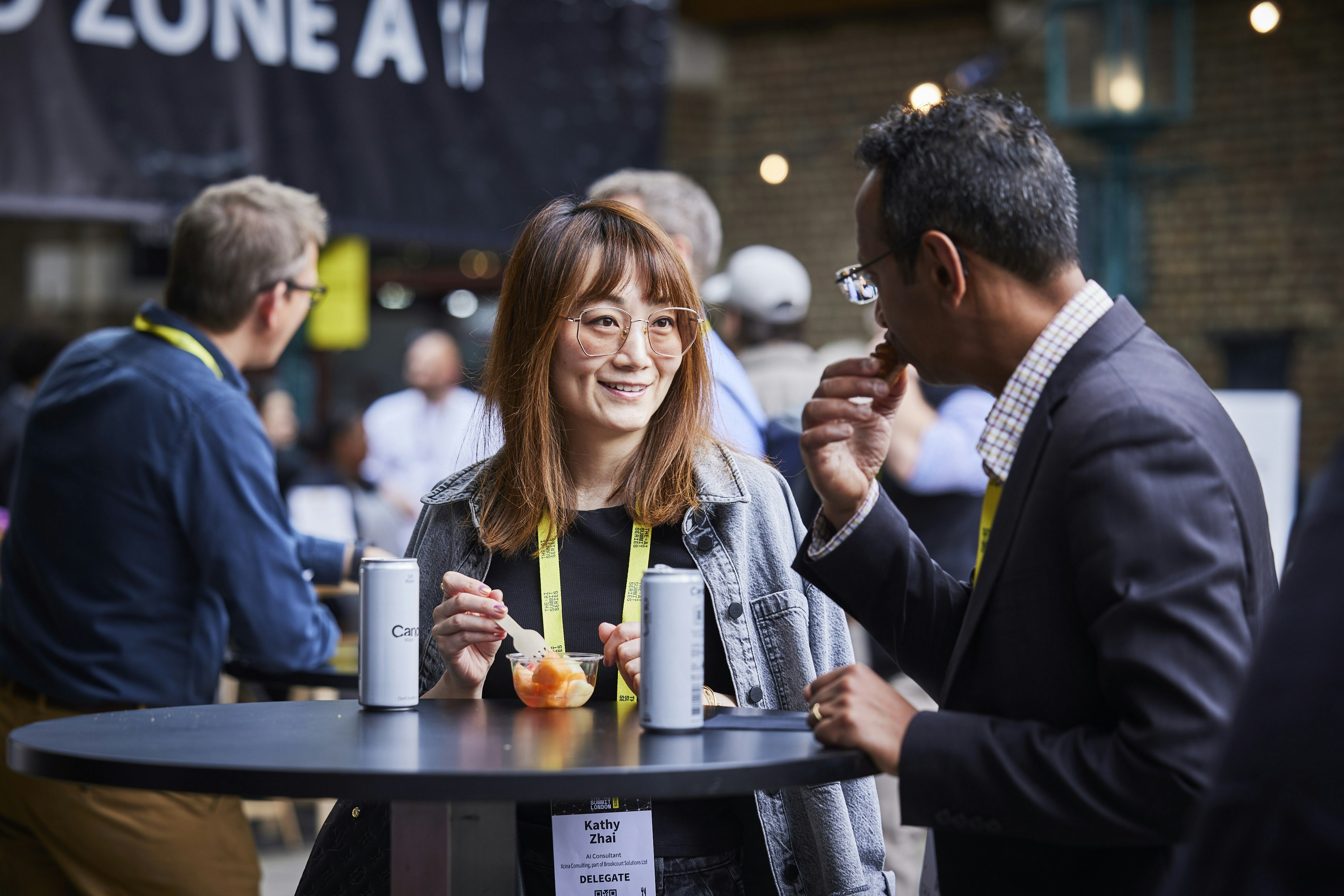 Attendees mingling at The AI Summit London