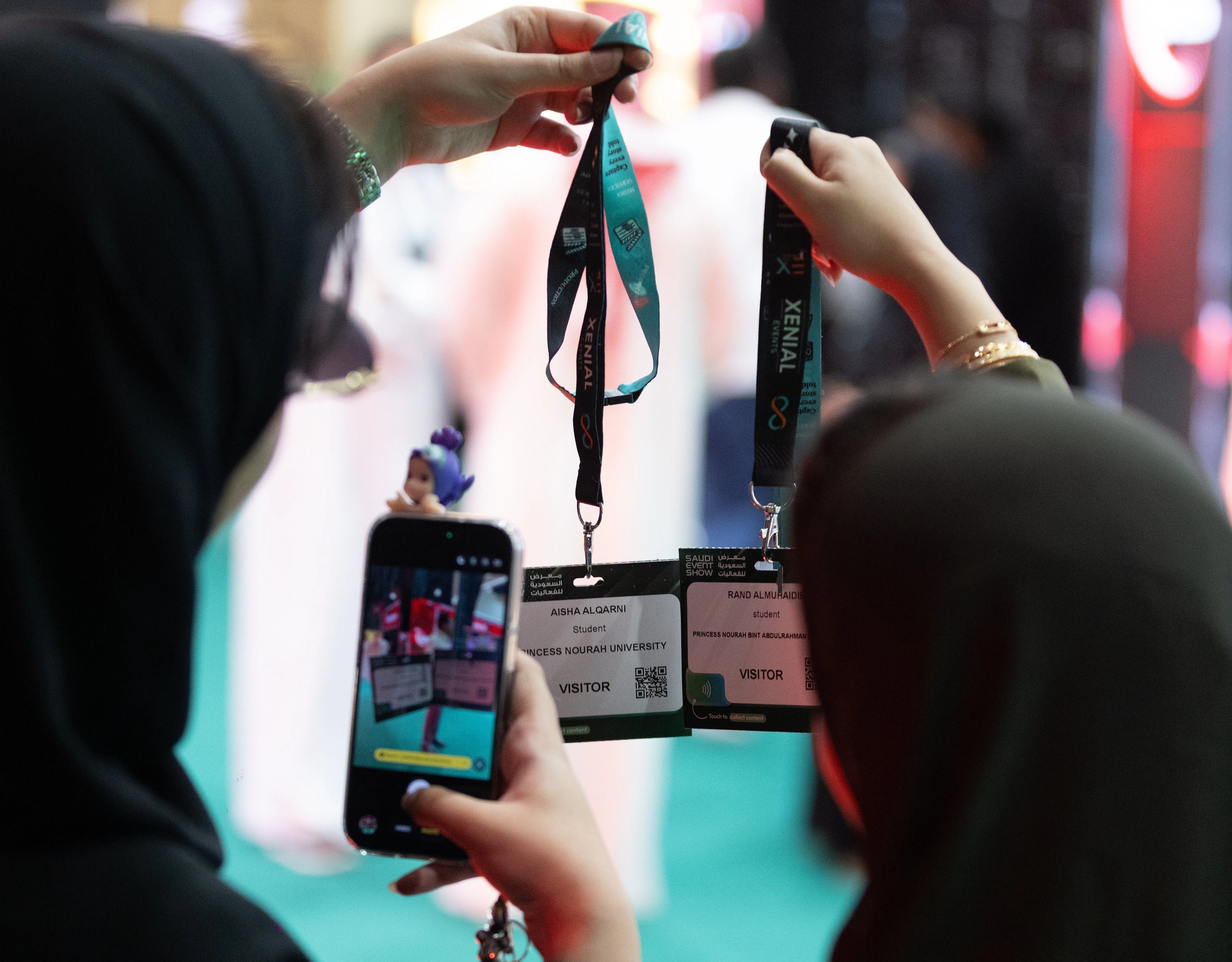 Attendees at SES 2026 show floor in Riyadh