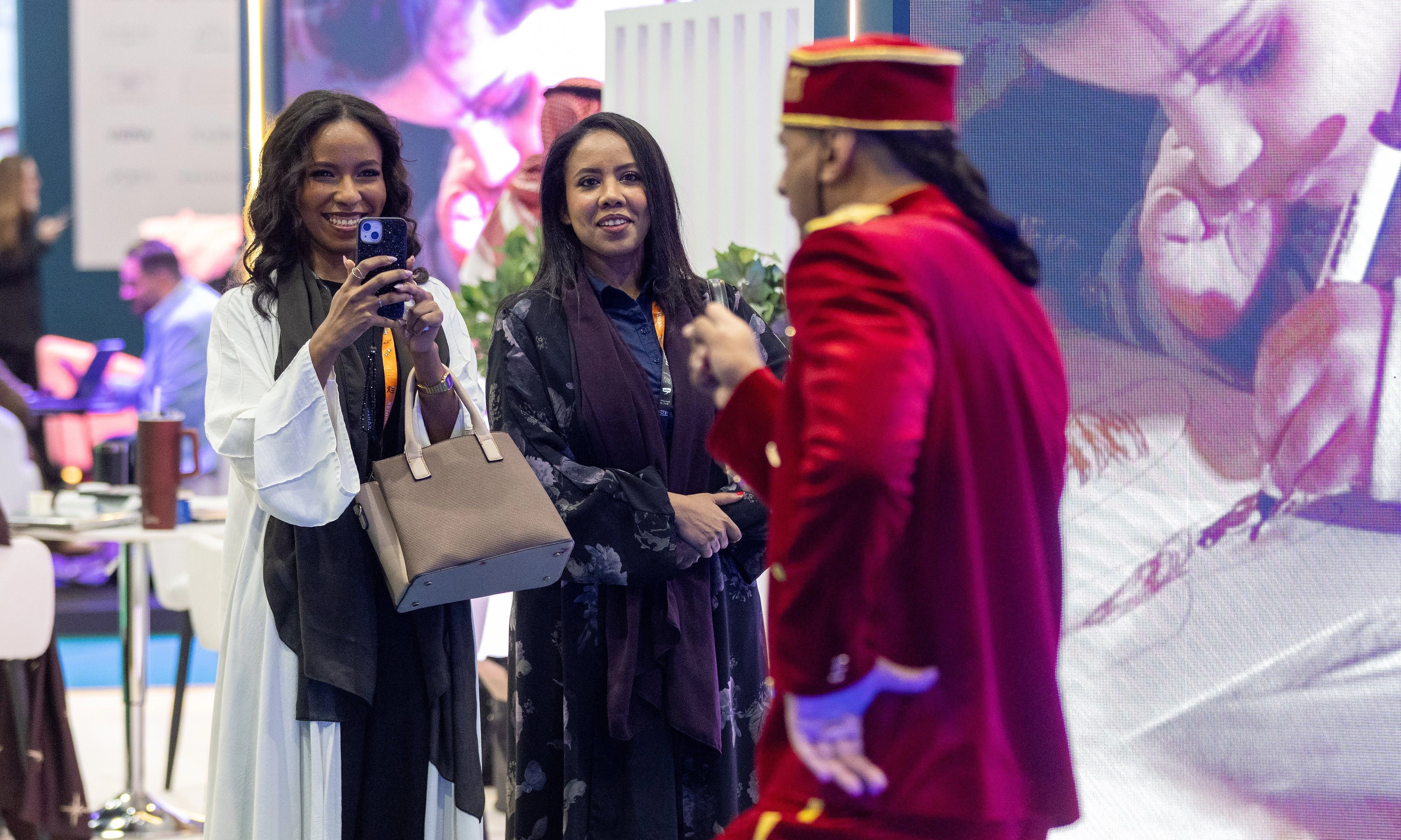 Attendees interacting at Saudi Event Show (SES) 2026 in Riyadh