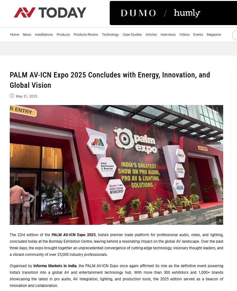 print media article from AV Today