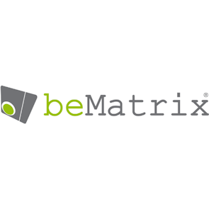beMatrix logo – MEES 2025 Exhibitor offering modular exhibition systems and sustainable booth structures