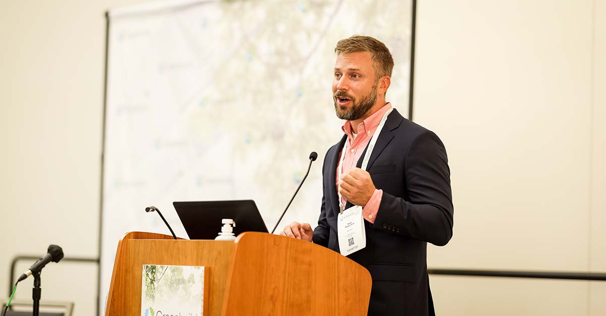Speaker in a session at Greenbuild