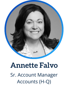 Annette Falvo, Sr. Account Manager, Accounts: A-G