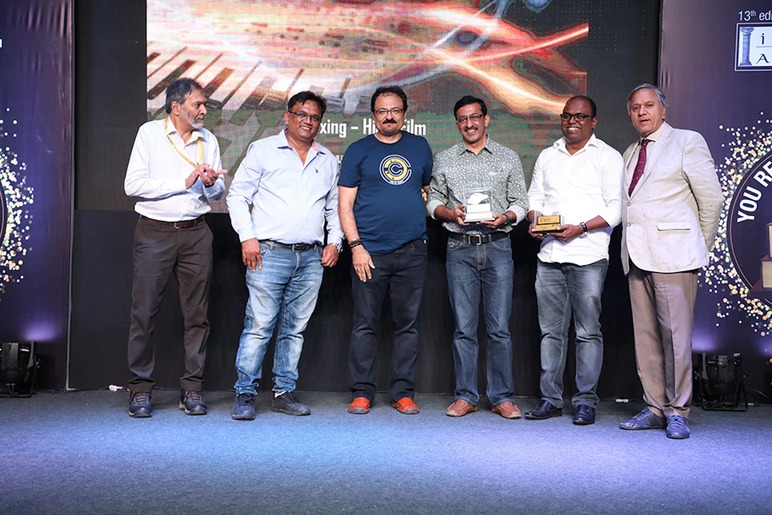 Anuj Mathur & Sam. K. Paul received award for Hindi Film Mixing