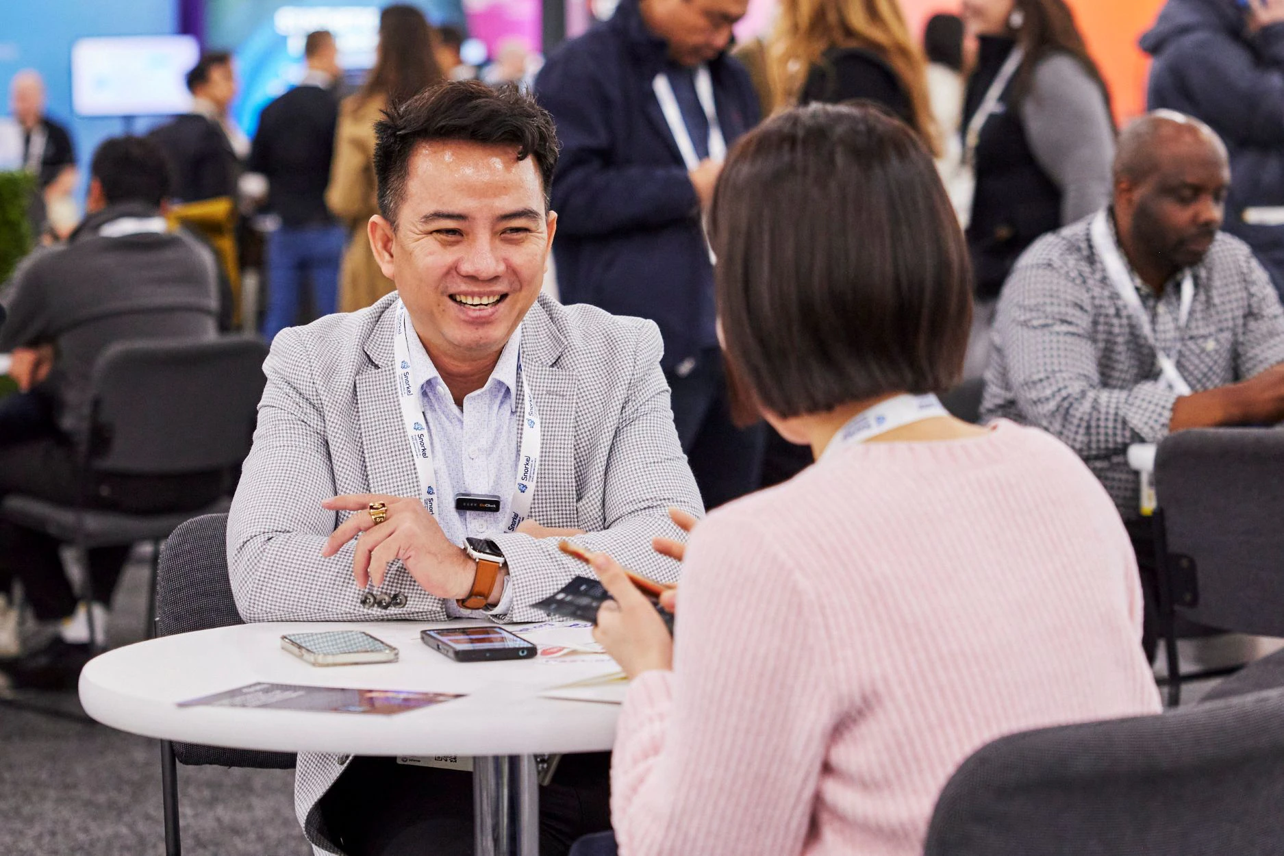business executive in a 1:1 curated meeting at The AI Summit New York