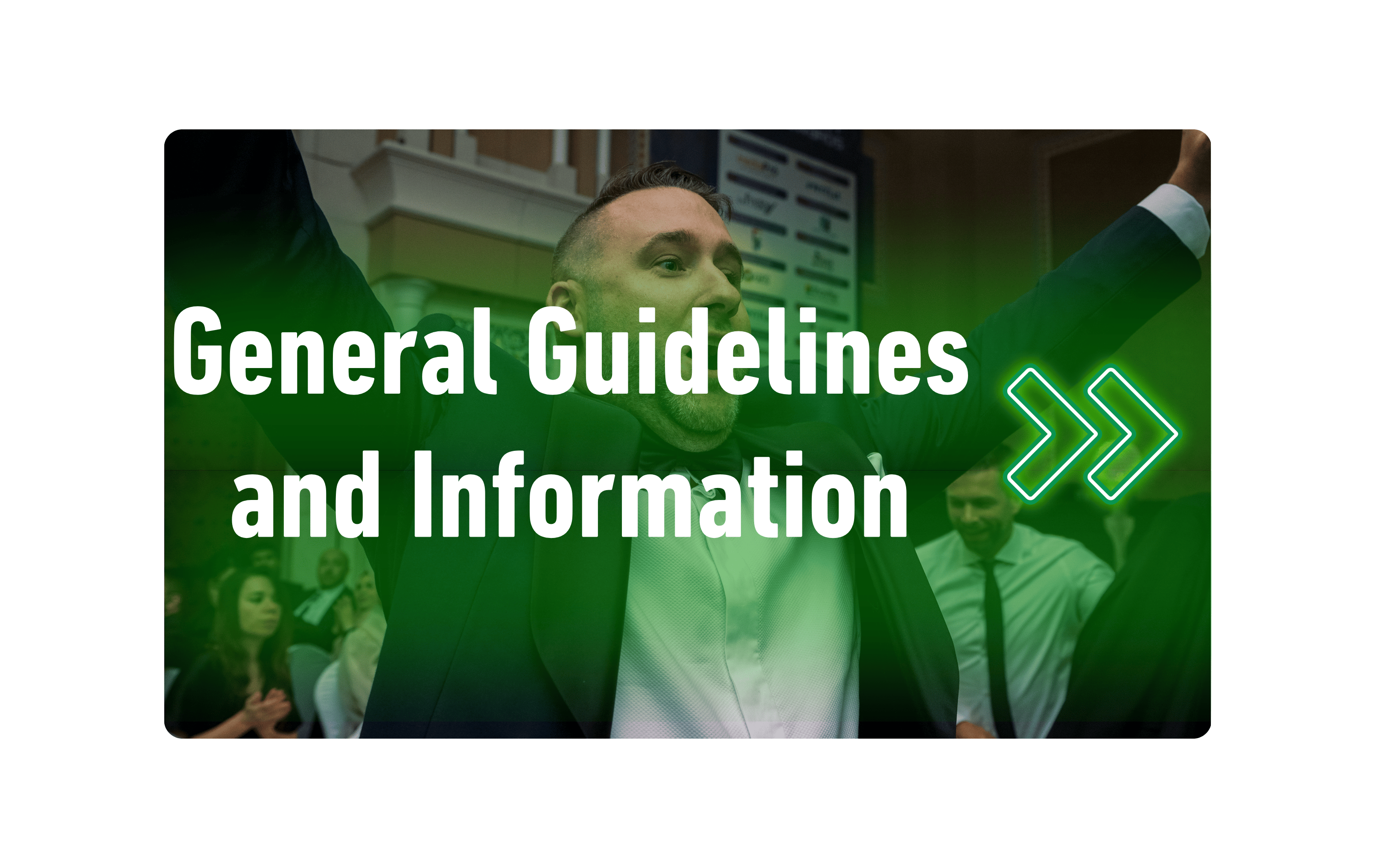 Saudi Event Awards 2025 – General Guidelines and Entry Information thumbnail with participant cheering during the awards ceremony