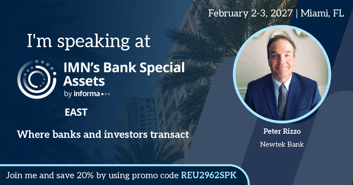 Bank Special Assets East Marketing Banner for Speakers