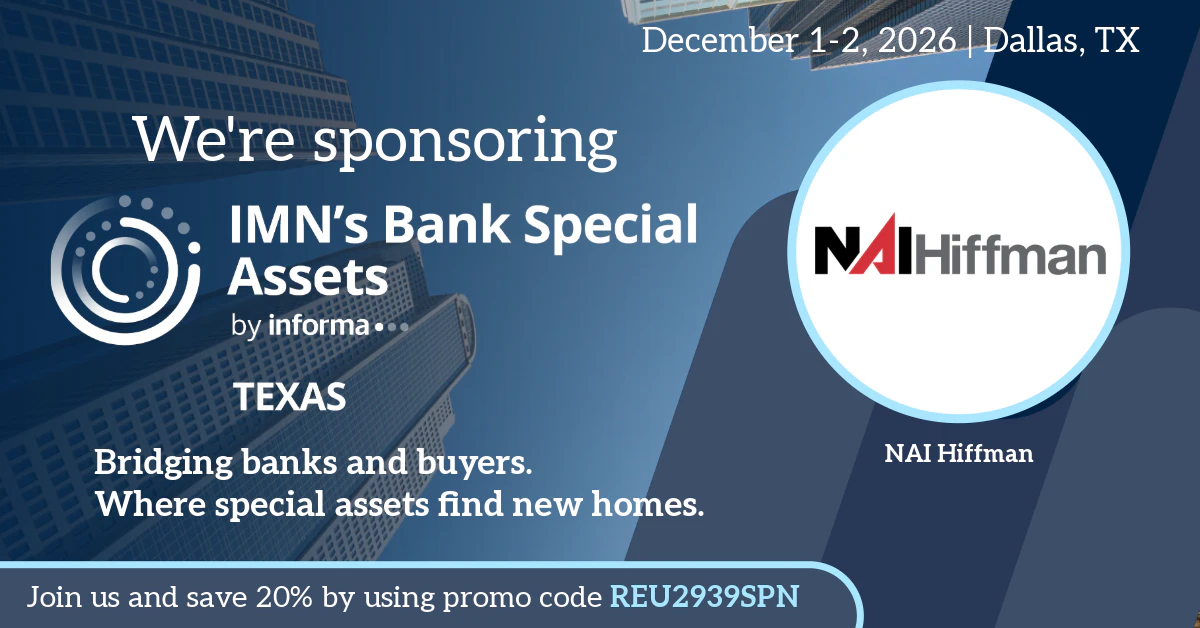 Bank Special Assets Texas Banner for Sponsors