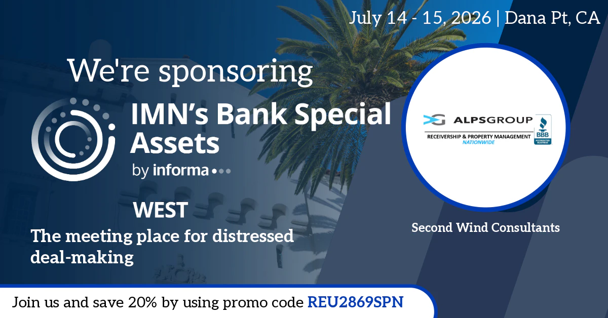 Bank Special Assets West Marketing Banner for Sponsors
