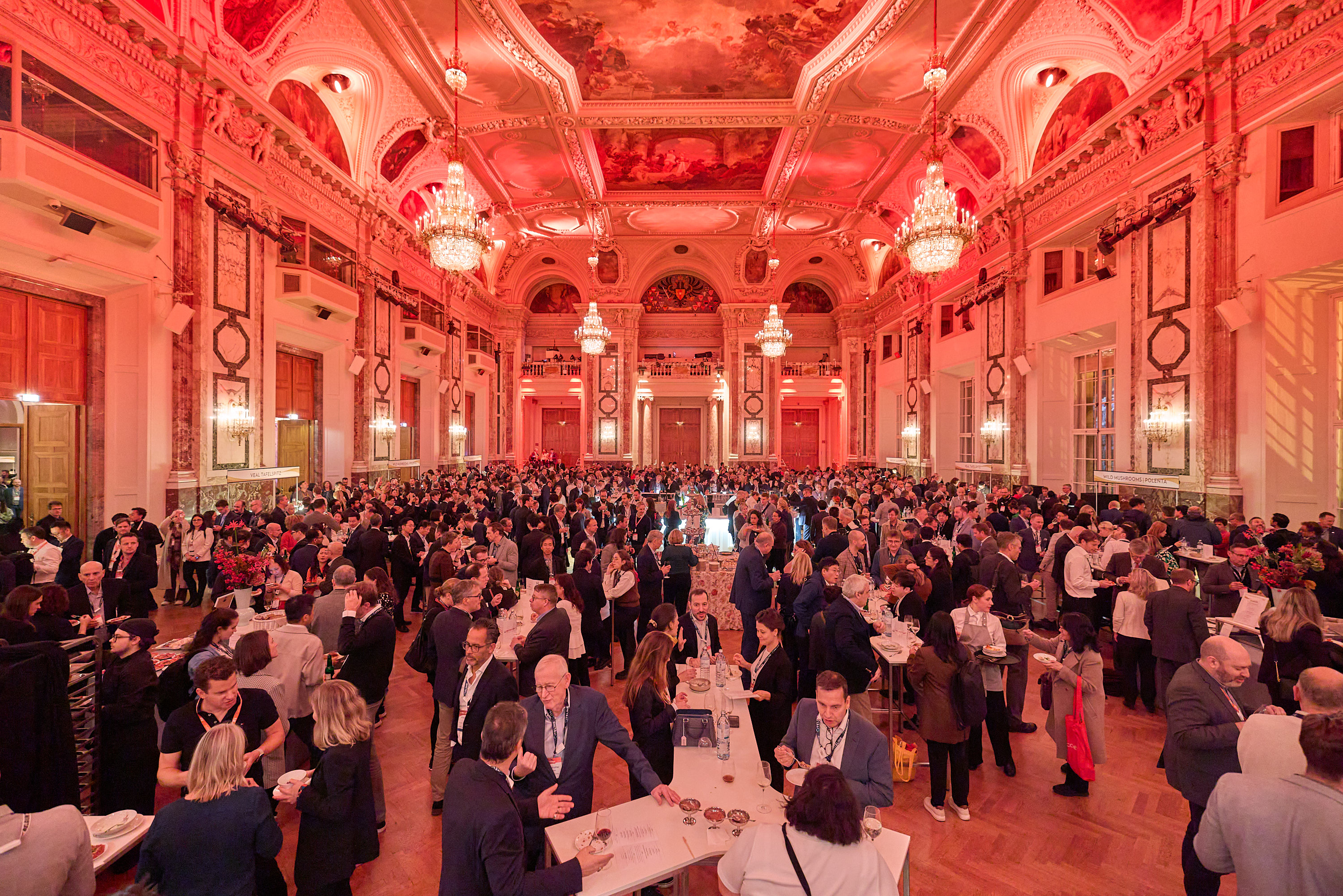 BIO-Europe delegates networking at an evening reception